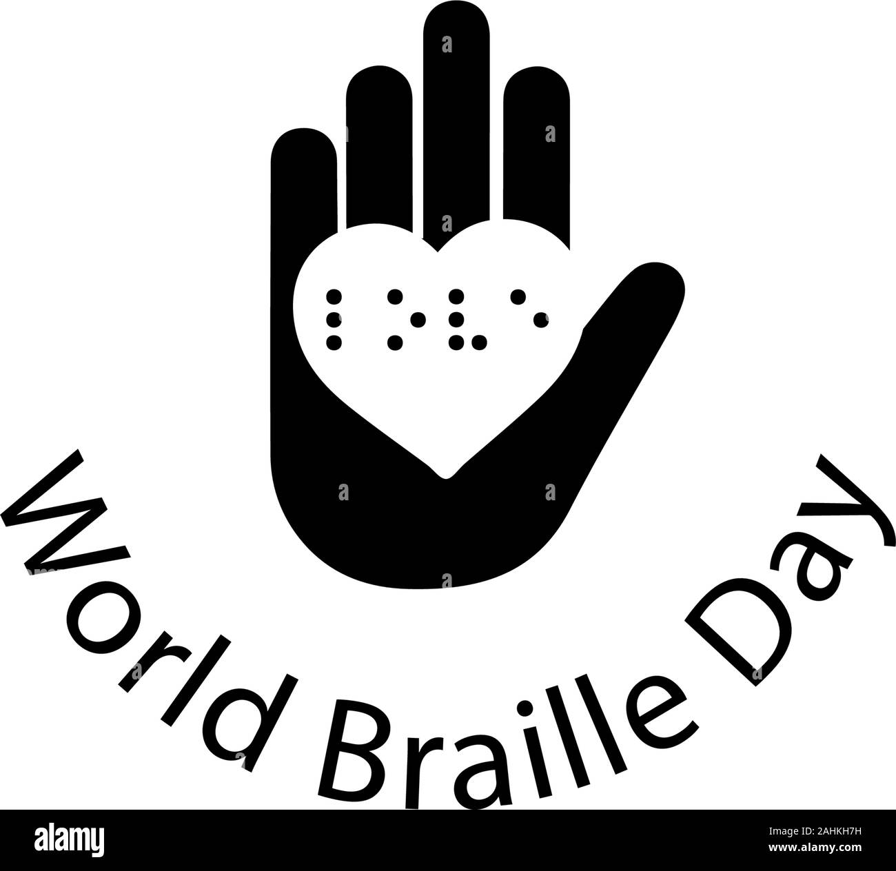 Braille alphabet poster Black and White Stock Photos & Images - Alamy