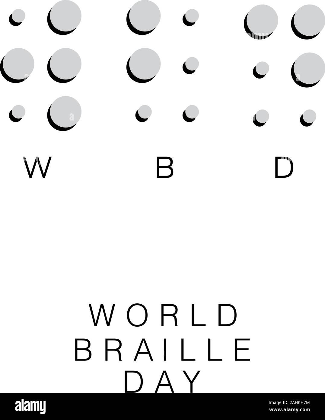Braille alphabet poster hi-res stock photography and images - Alamy