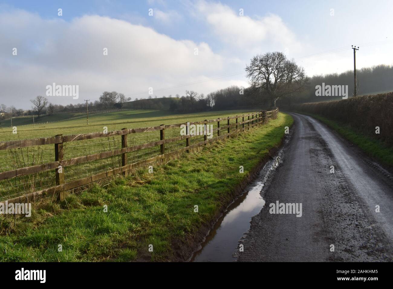 The Mendip Hills, Downhead, Somerset, UK Stock Photo