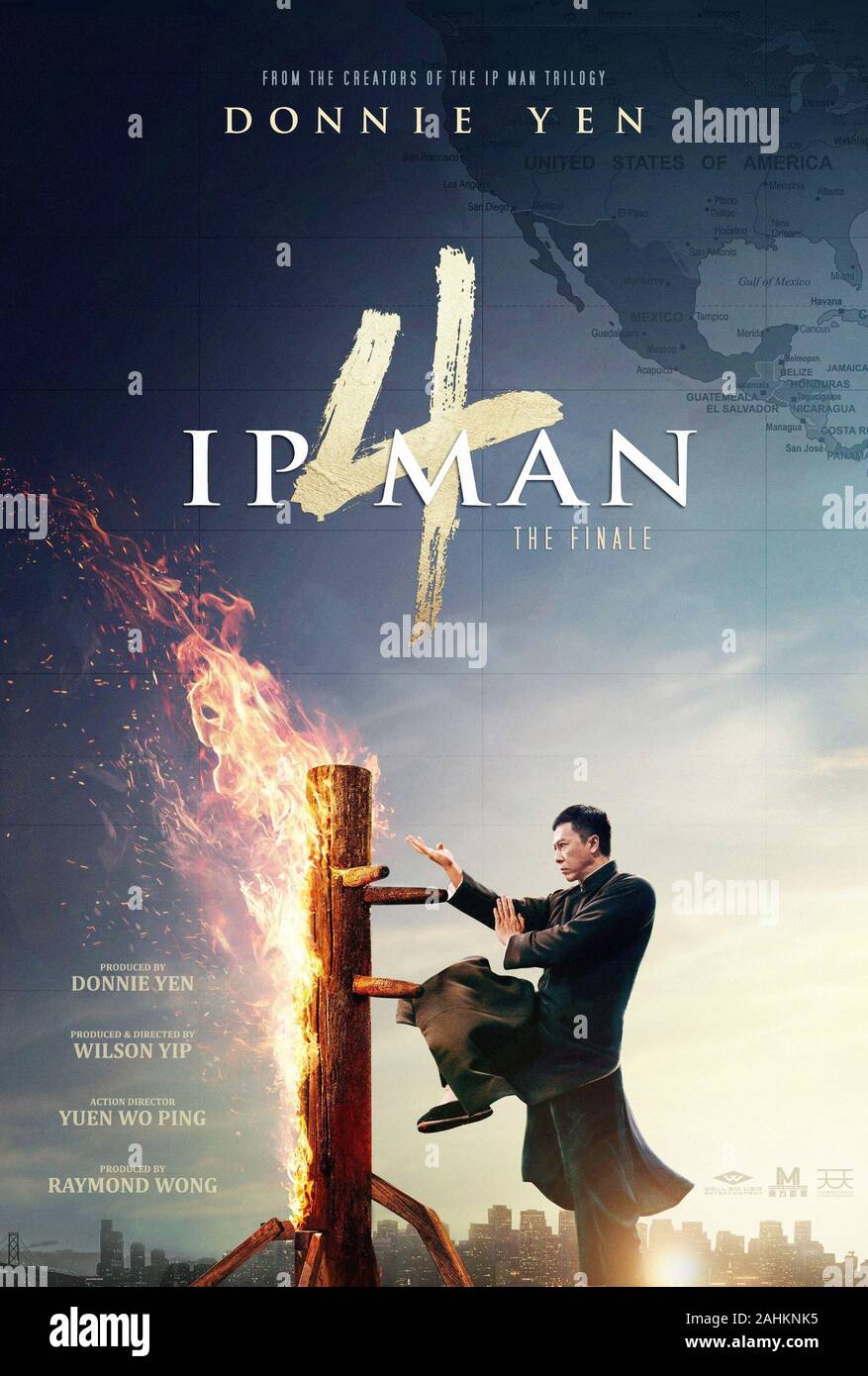 IP MAN 4: THE FINALE, (aka YIP MAN 4), US advance poster, Donnie YEN as IP Man, 2019. © Well Go USA / courtesy Everett Collection Stock Photo