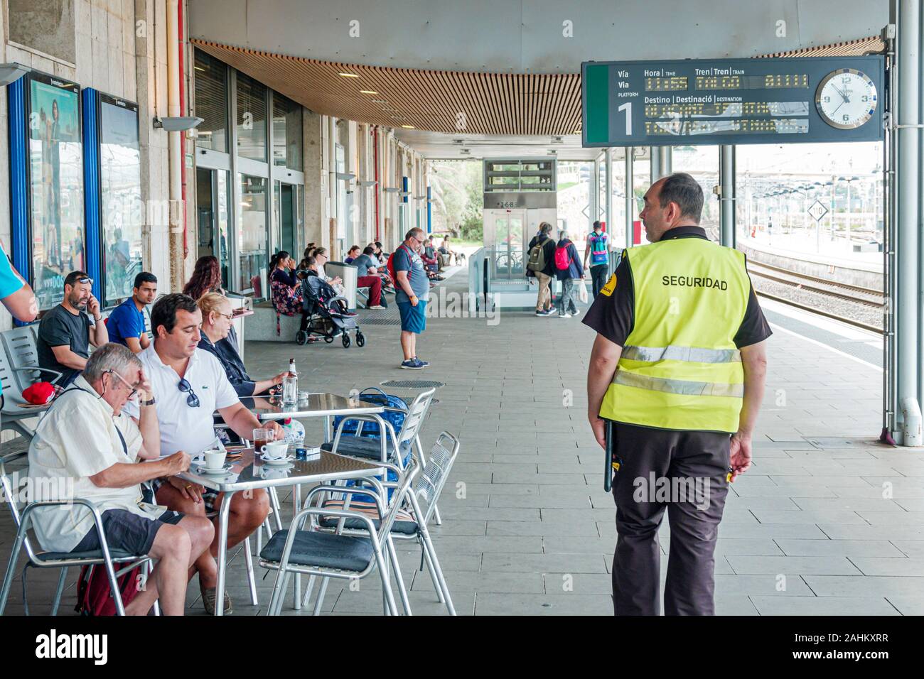 Tarragona Spain Catalonia Catalunya Renfe train railway station