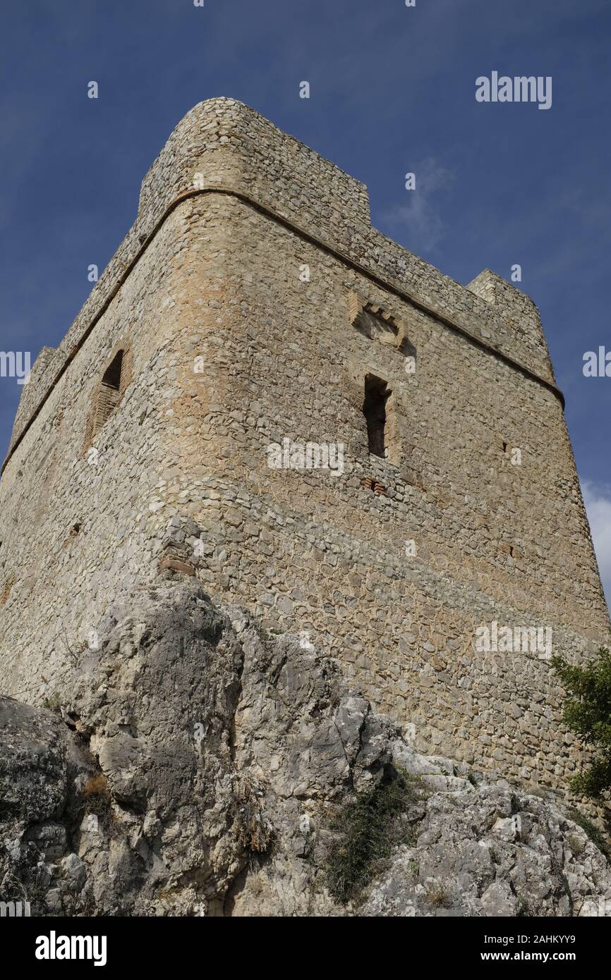 Castle in Zahara de La Sierra, Andalucia, Spain Stock Photo - Alamy