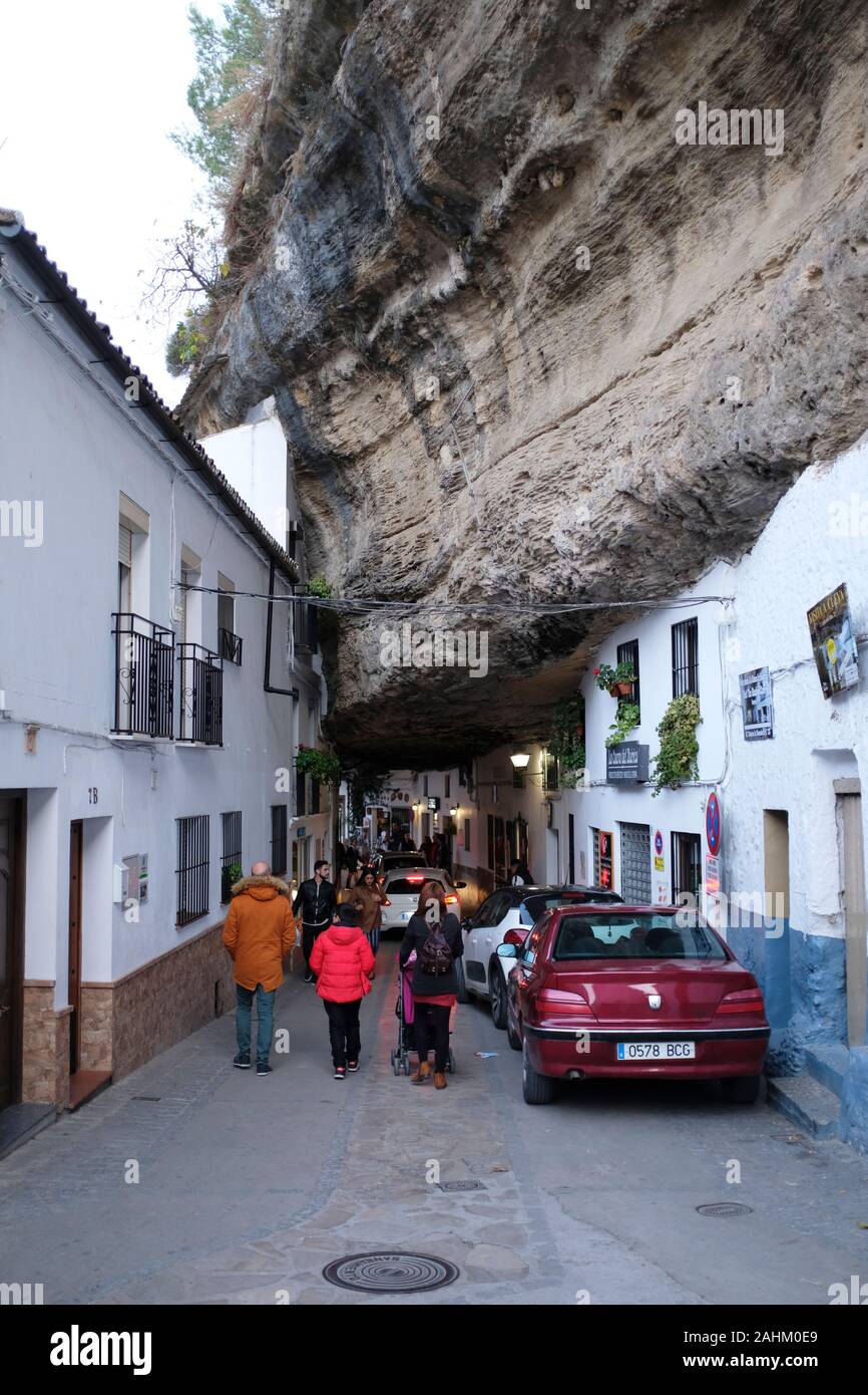 Setenil de Las Bodegas, one of the Pueblos Blancos in Andalusia, Spain  Stock Photo - Alamy