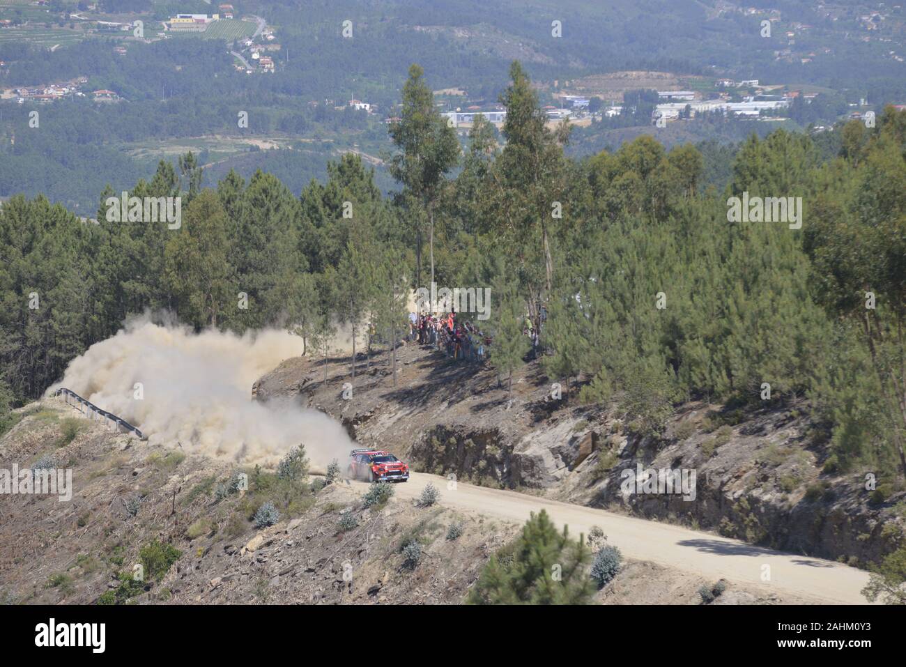 E. Lappi and J. Ferm in the WRC Rally de Portugal, 2019 Stock Photo