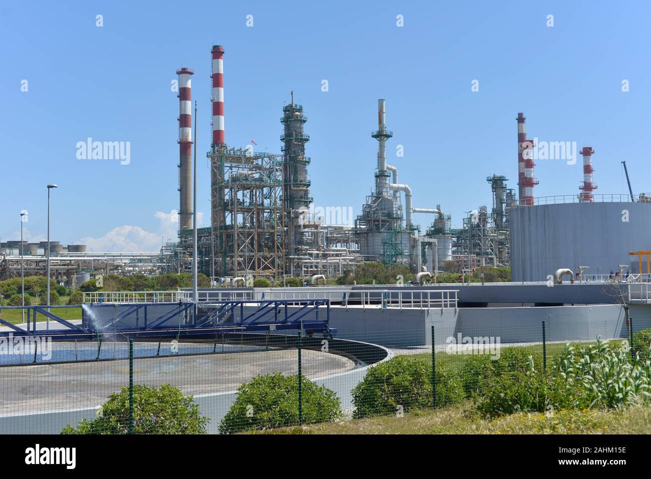 wastewater treatment facility in an oil refinery in Matosinhos