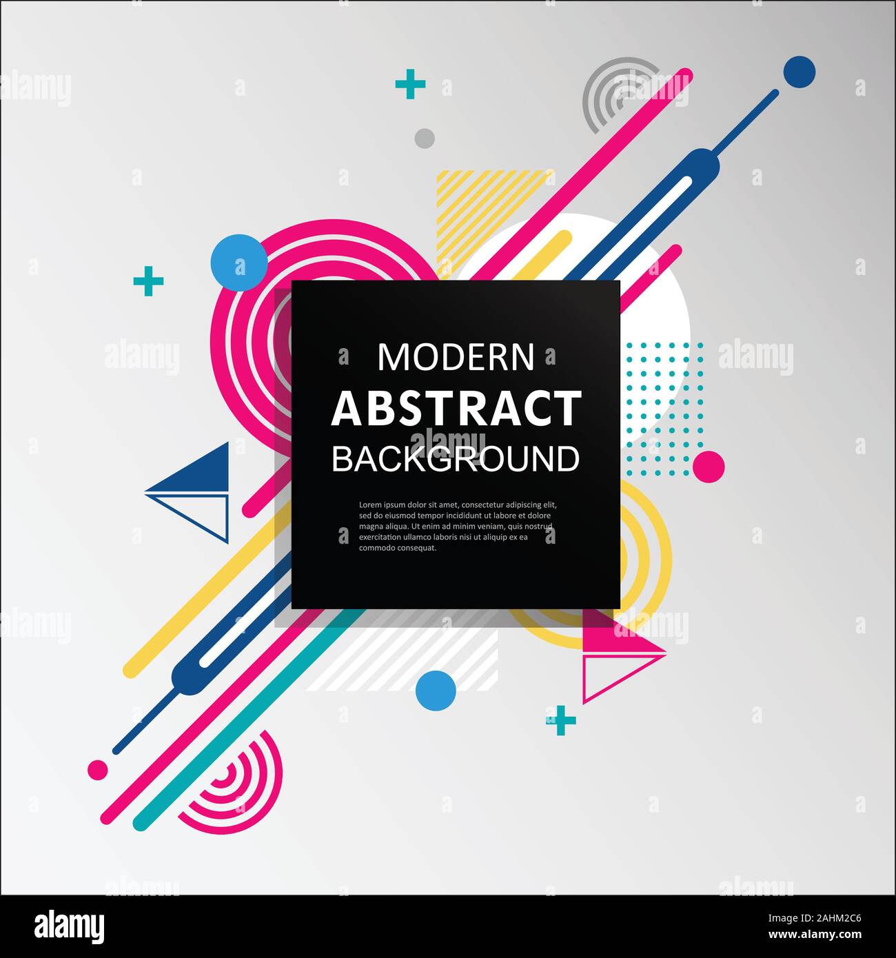 Abstract circle badge geometric pattern design and background with ...