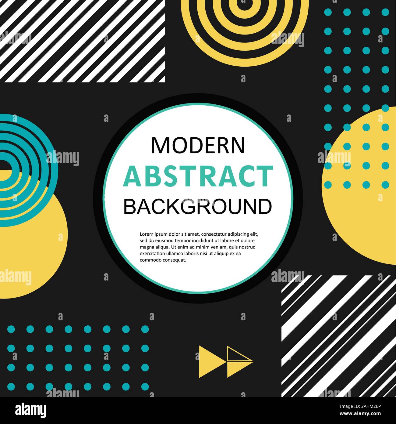 Abstract circle badge geometric pattern design and background with ...