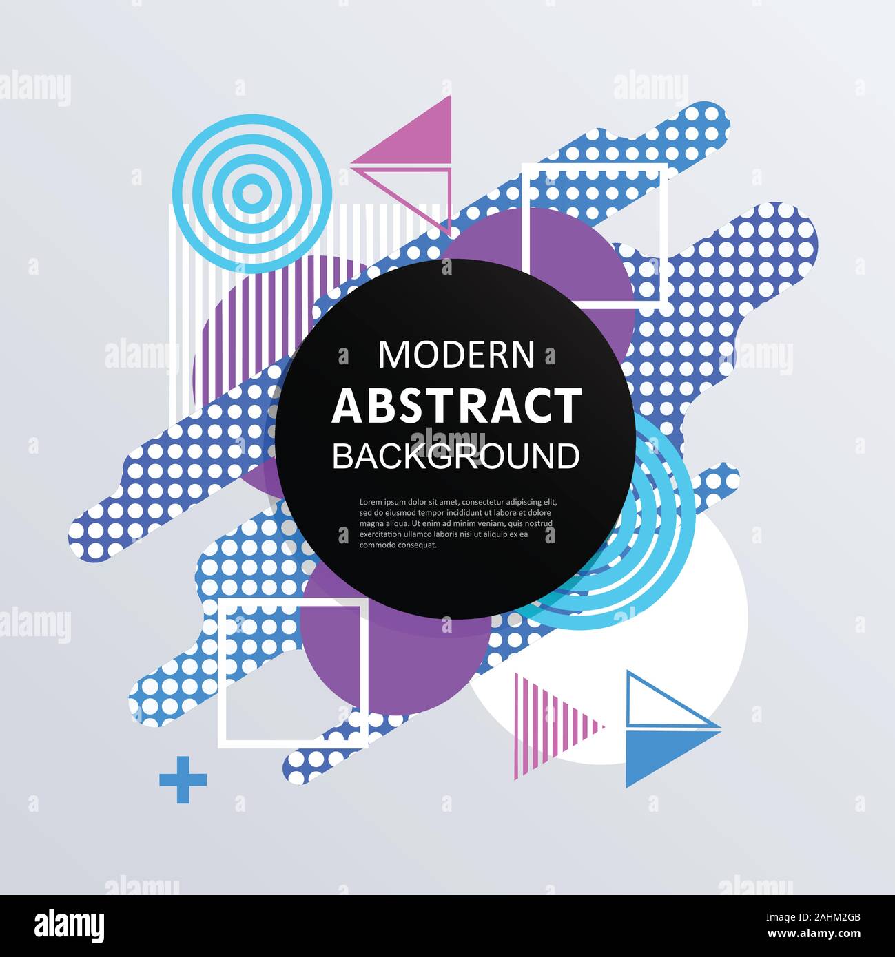 Abstract circle badge geometric pattern design and background with ...