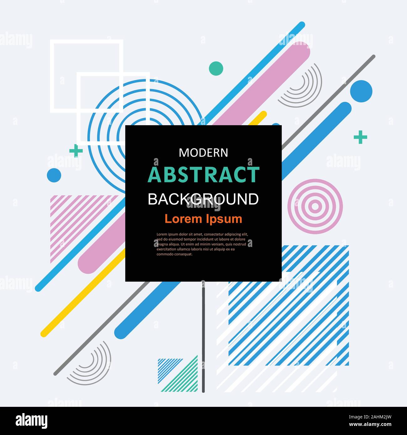 Abstract circle badge geometric pattern design and background with ...