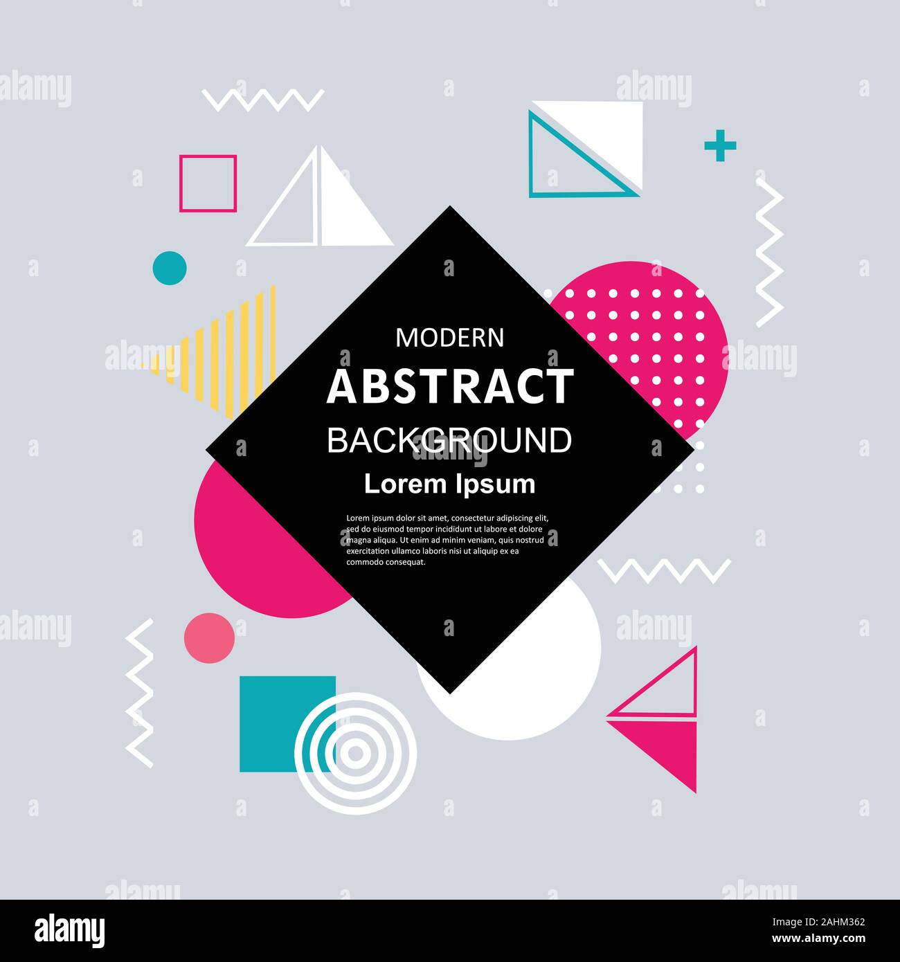 Abstract circle badge geometric pattern design and background with ...