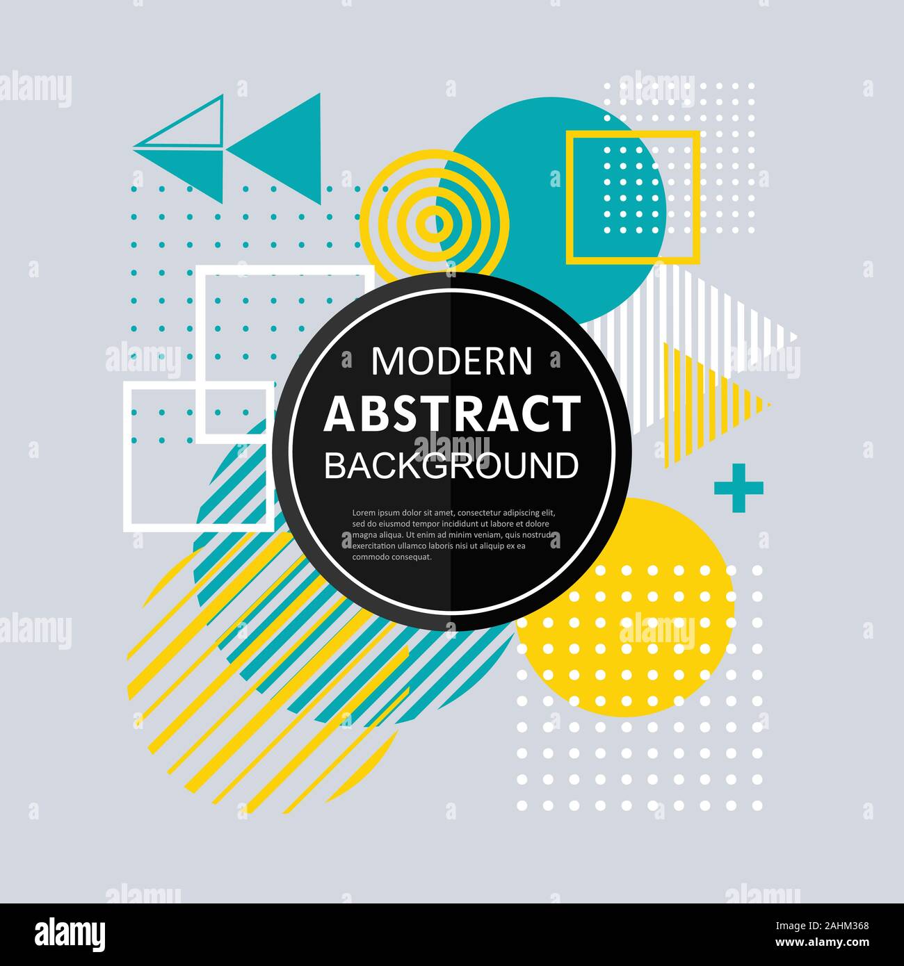 Abstract circle badge geometric pattern design and background with ...