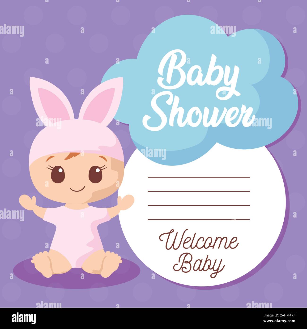 baby cartoon design, Baby shower invitation party card and decoration ...
