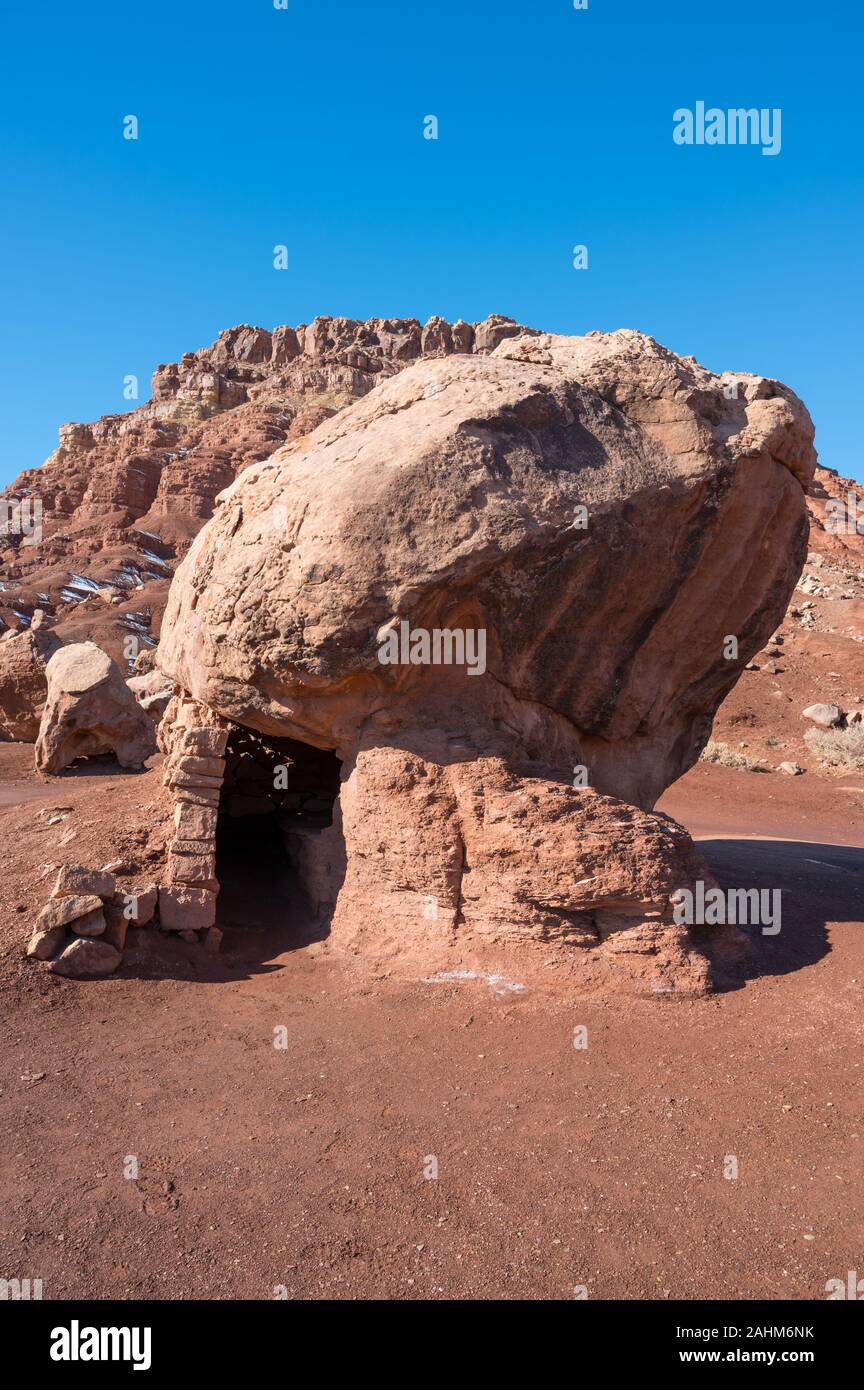 Blanche Russell Rock House in Arizona Stock Photo