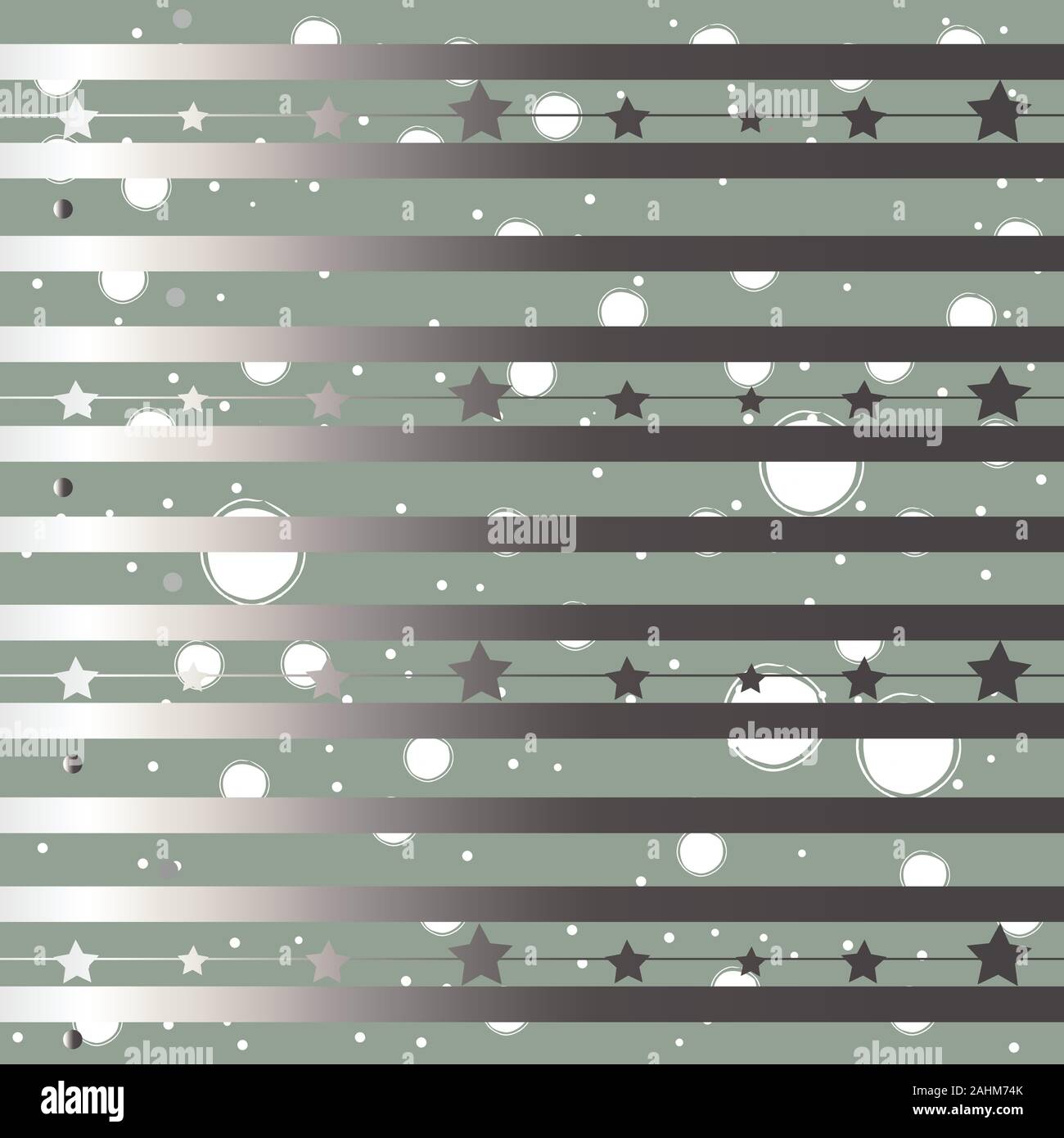 Cute pattern with silver and golden elements. Vector Illustration Stock ...