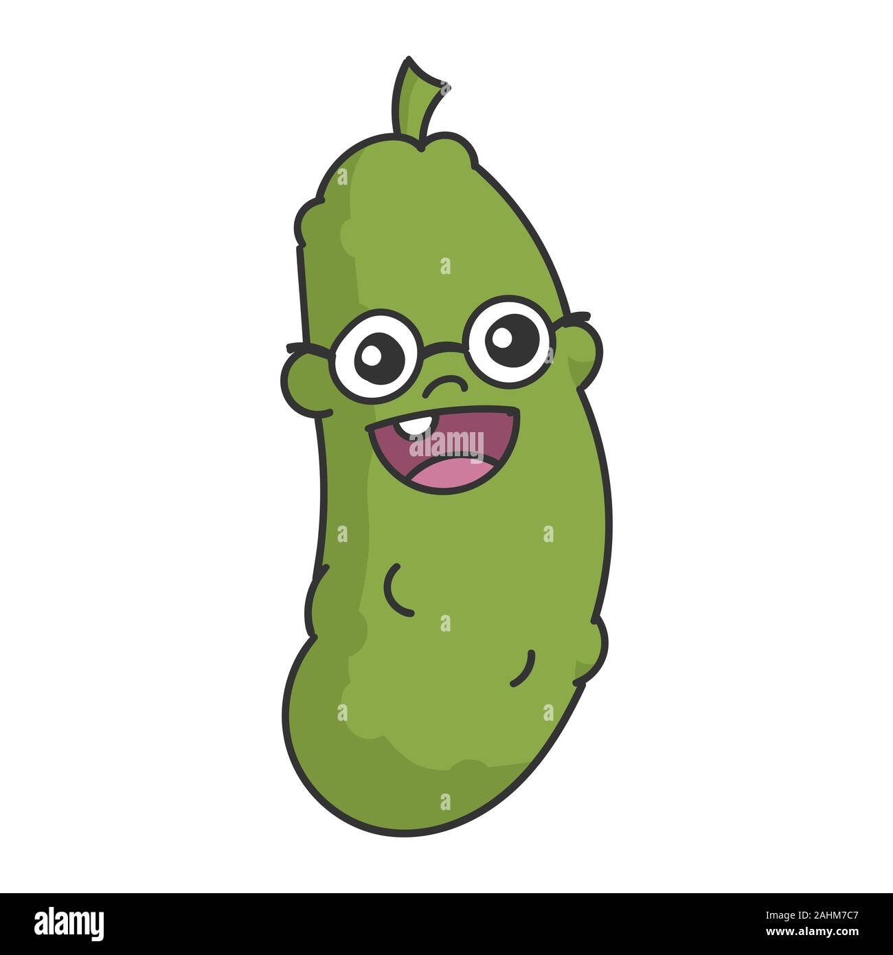 dill pickle cartoon isolated on white Stock Vector Image & Art Alamy
