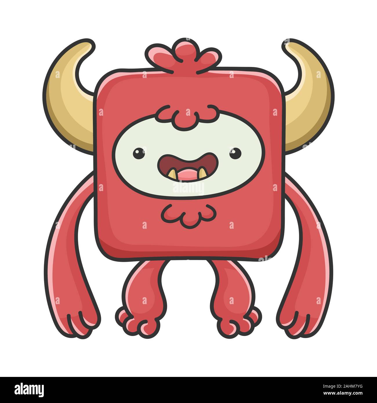 happy-red-square-devil-cartoon