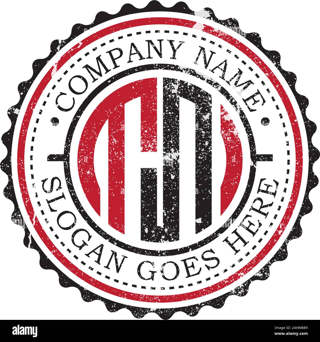 TN initial logo inspirations,vintage badge logo design, letter logo template Stock Vector