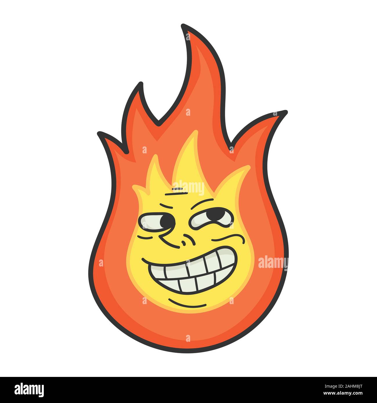 Internet meme trollface design Royalty Free Vector Image