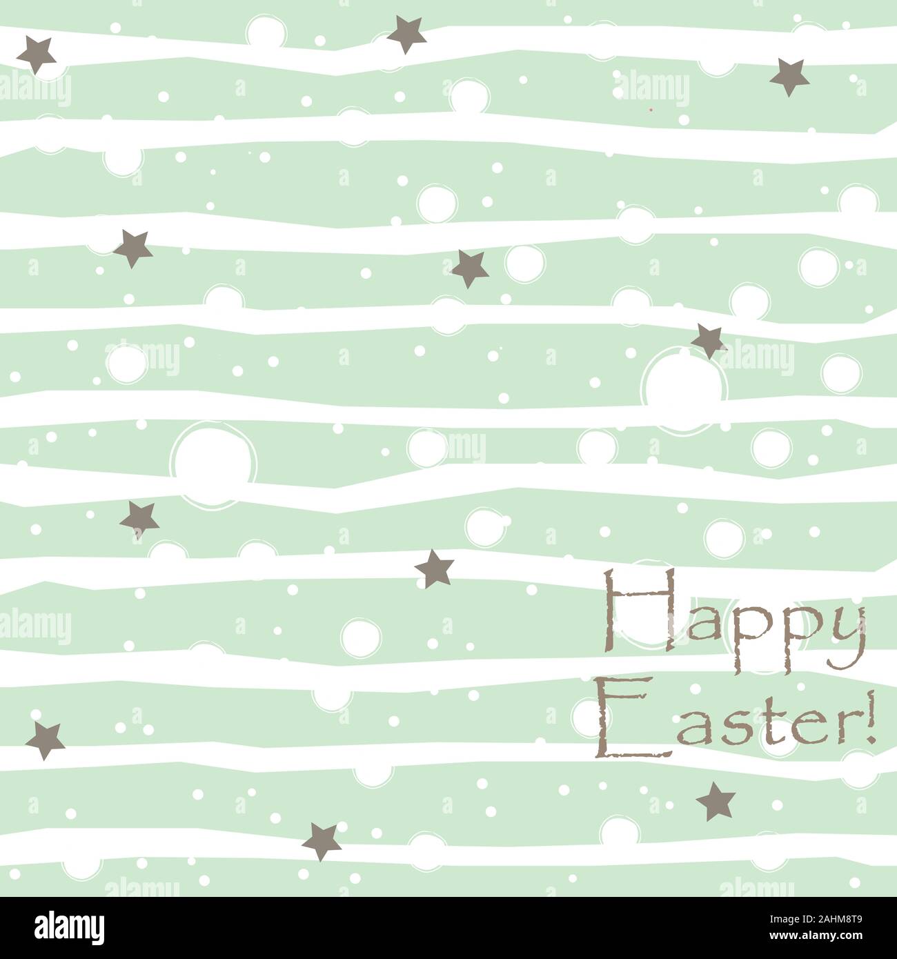 Happy Easter Greeting Card with golden message. Happy Easter Theme ...