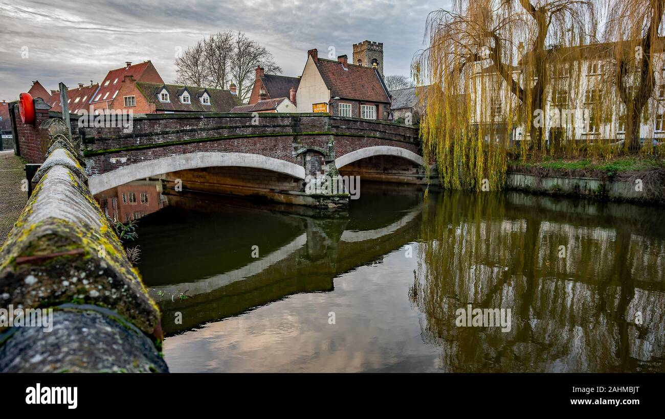 Norwich Riverside Bridge Footbridge norwich riverside hi-res stock photography and images - Alamy