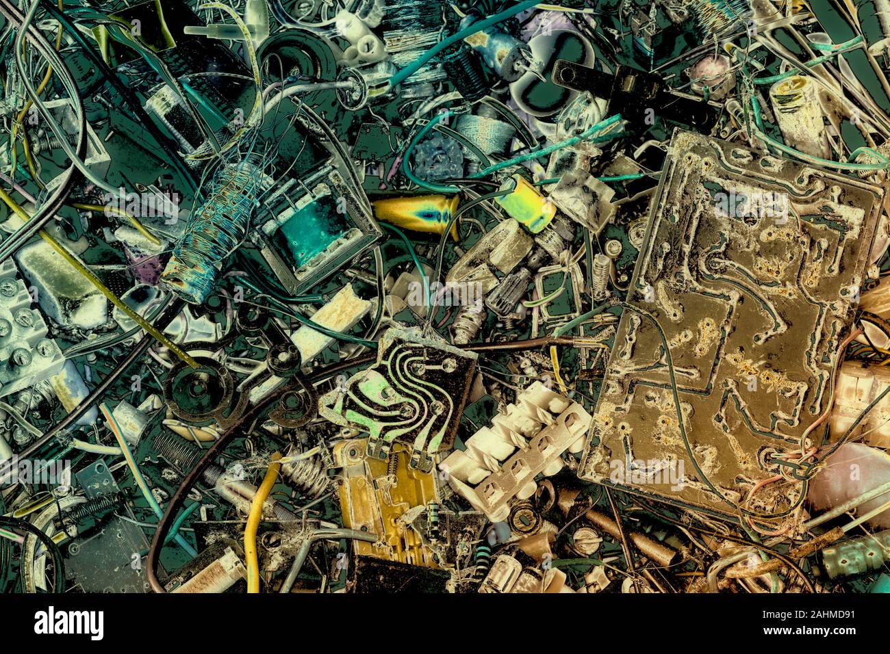 electronic waste Stock Photo