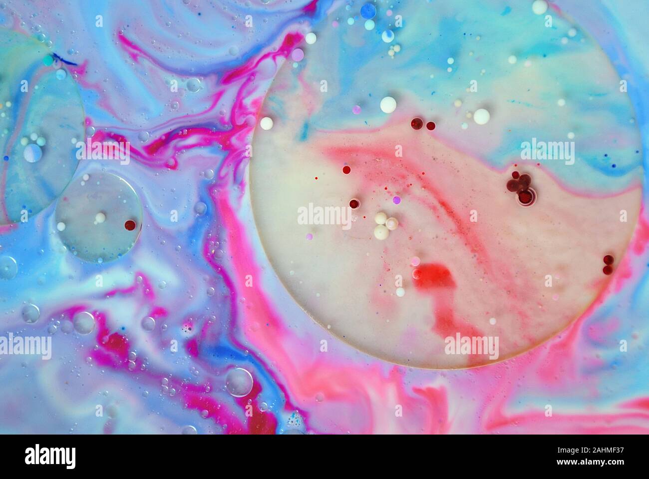 Abstract colors, backgrounds and textures. Food Coloring in milk. Food