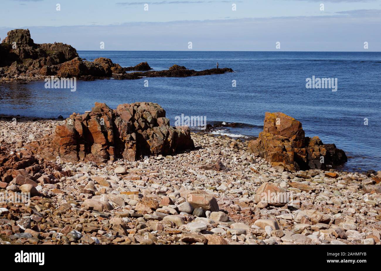 Rocks at the Hovs hallar area in the Swedish province of Scania. Stock Photo