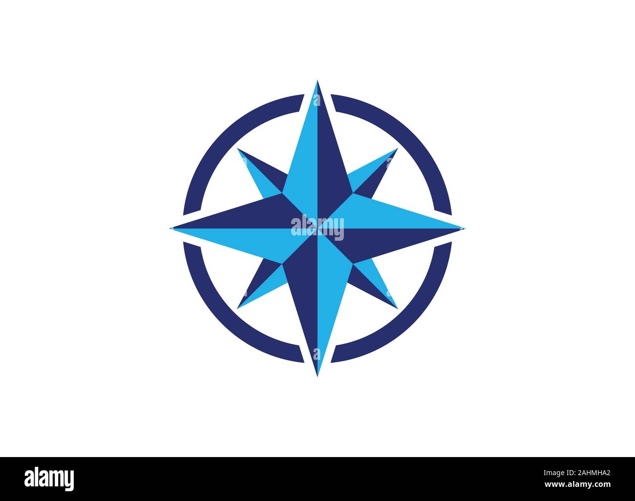 blue compass icon Stock Vector Image & Art - Alamy