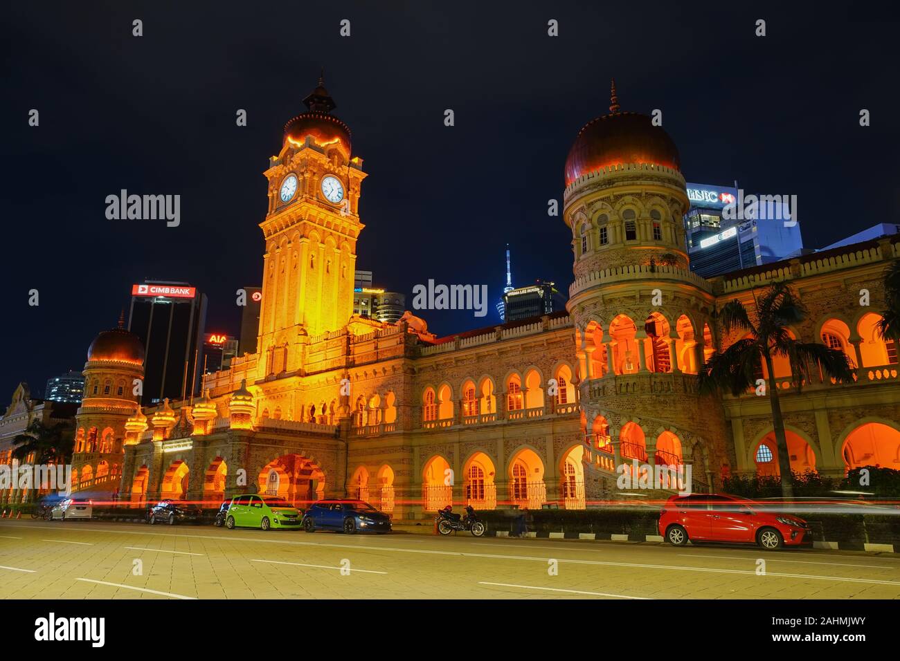 Kuala Lumpur Malaysia November 8 2019 Night Scene Of Sultan Abdul