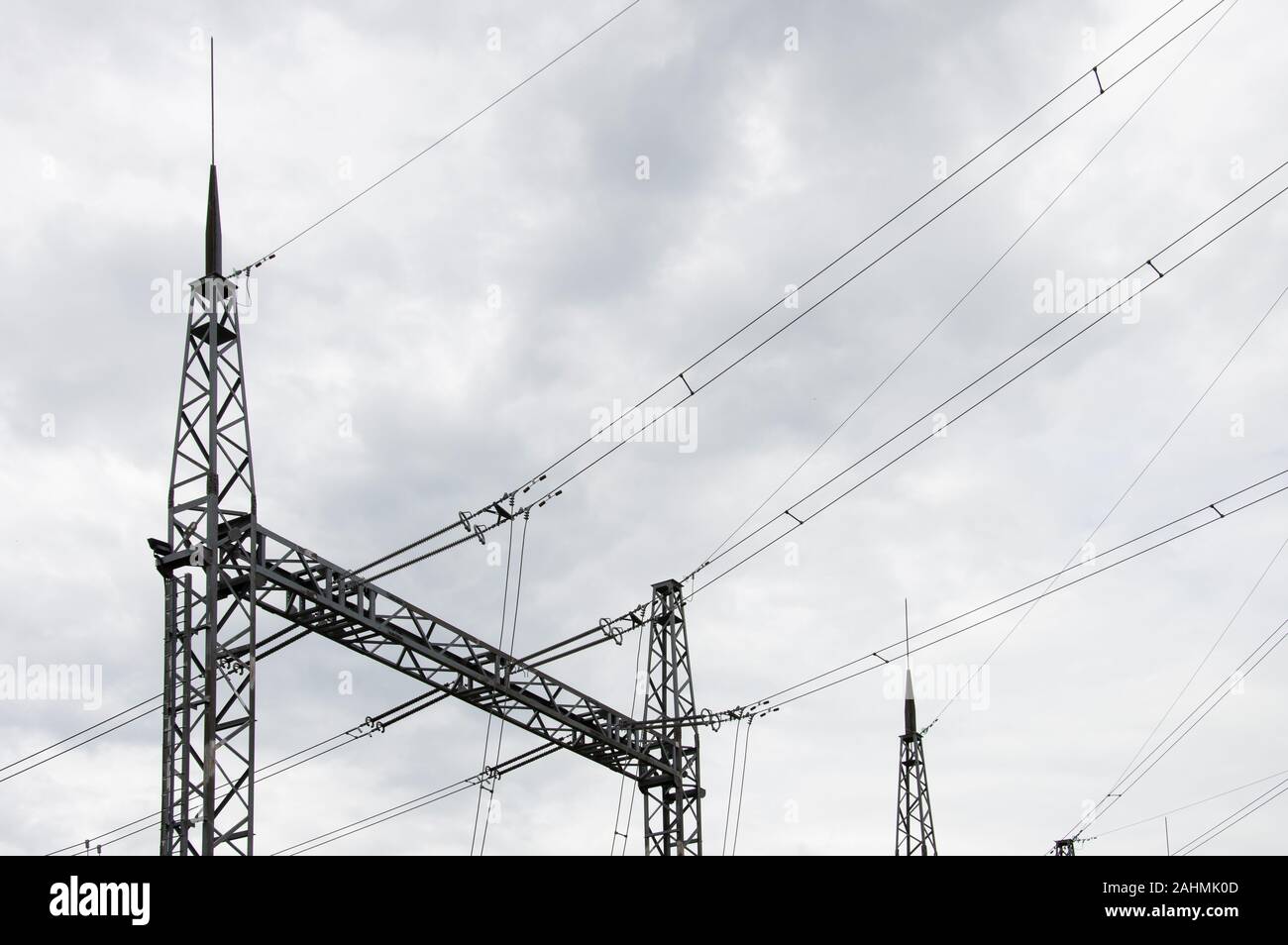 Electrical power station equipment Stock Photo Alamy
