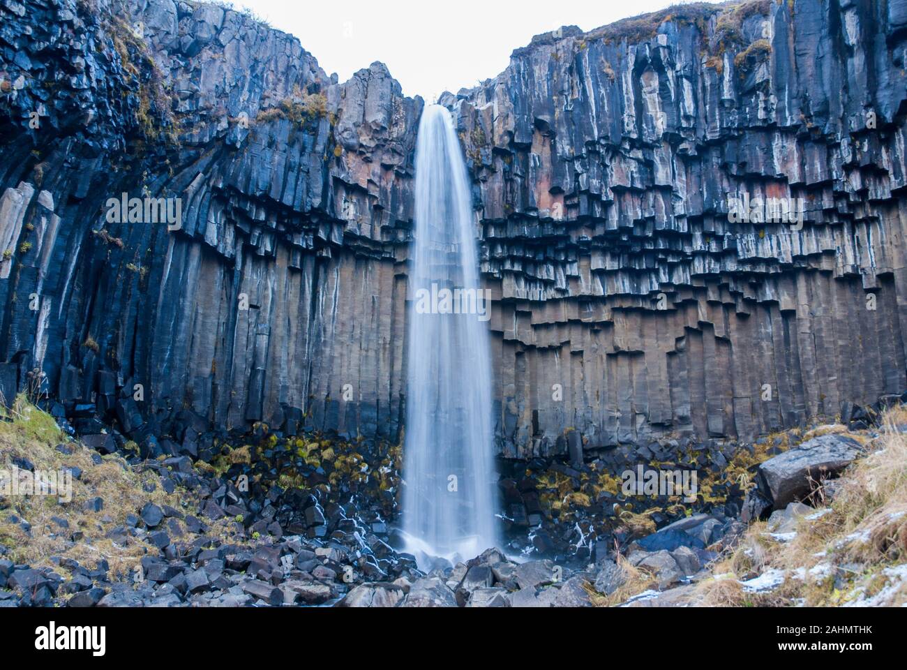 panoramic-of-svartifoss-iceland-stock-photo-alamy
