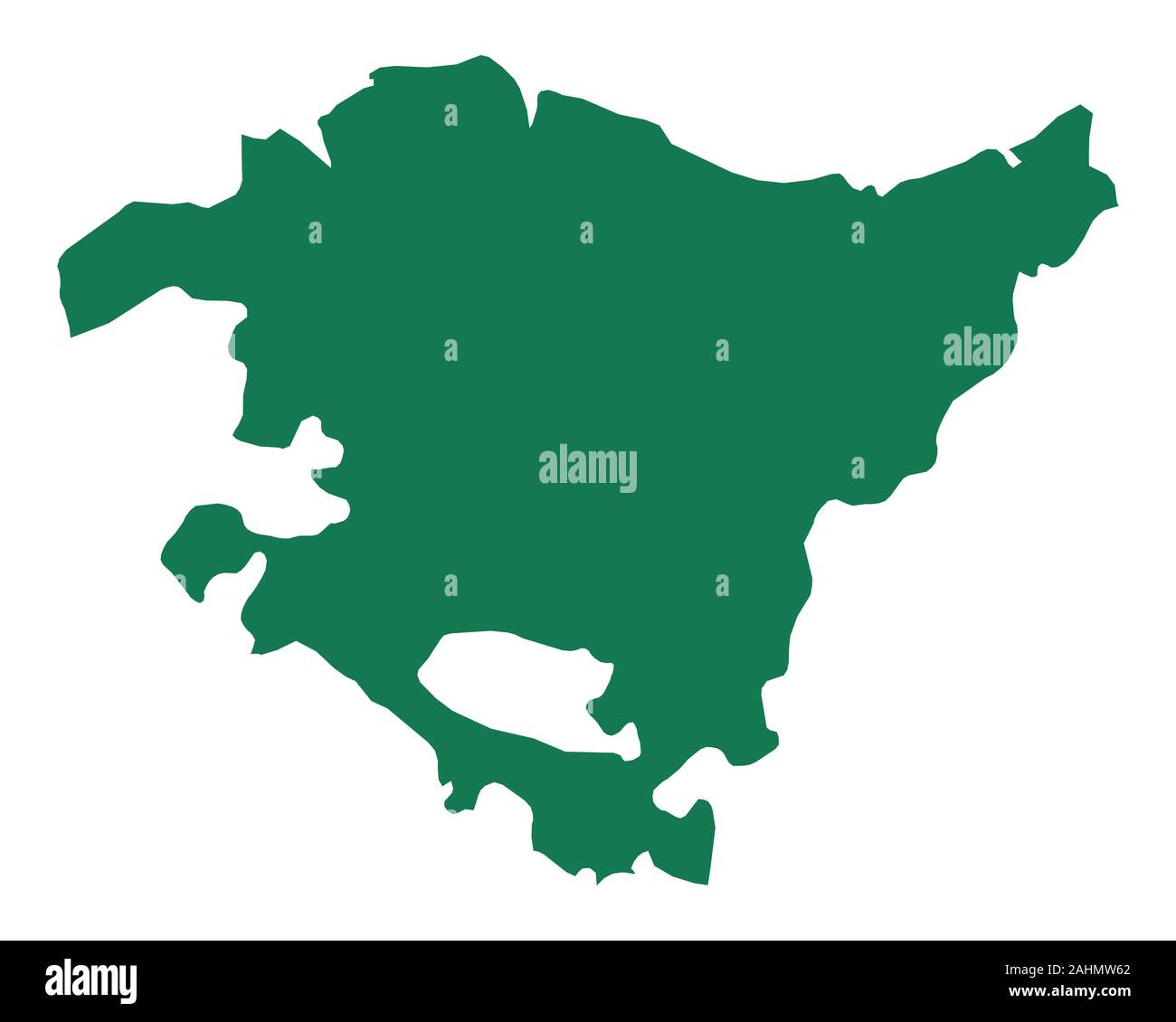 Basq State Map Map of Basque Country Stock Photo - Alamy