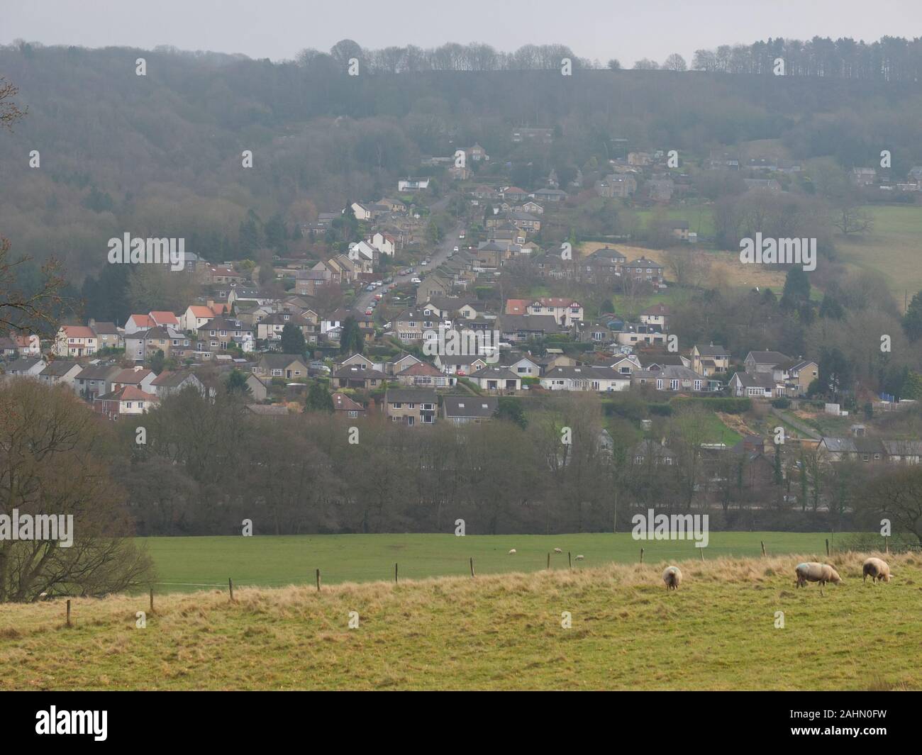 The Northwood area of Darley Dale set in surrounding Derbyshire