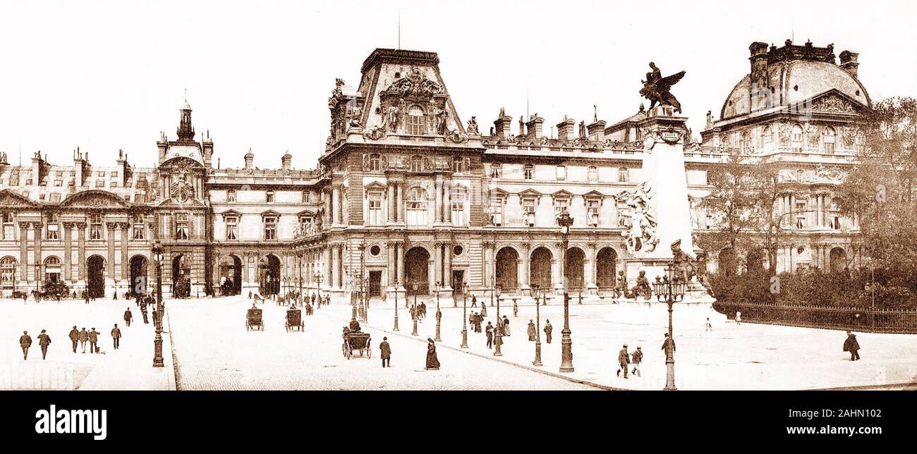 Le Louvre, Paris, France, early 1900s Stock Photo