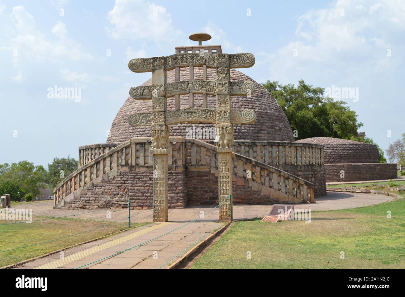 Sanchi Stupa, Sanchi, Madhya Pradesh, India. Stock Photo
