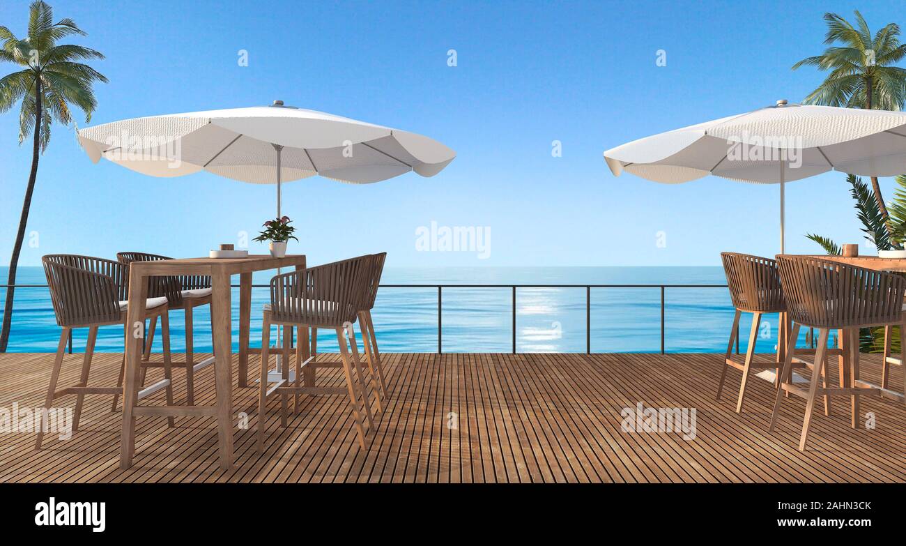 3d rendering cozy beach hi-res stock photography and images - Alamy