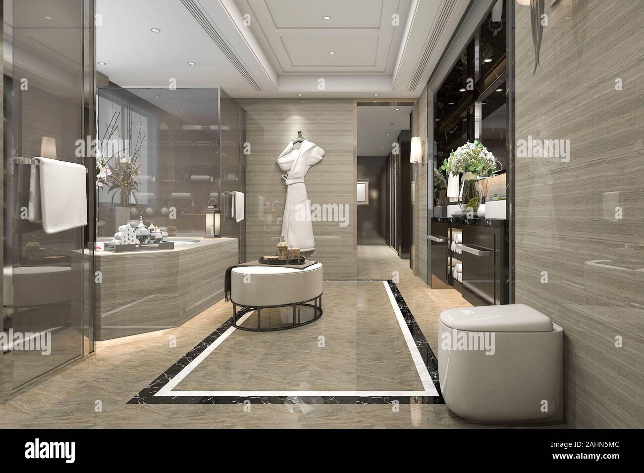 Luxury Hotel Lobby Bathrooms