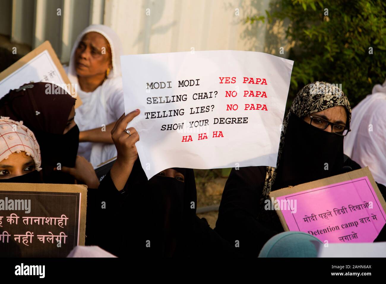 protest against CAA & NRC BILL at Azad Maidan Mumbai India 27th-december 2019 Stock Photo
