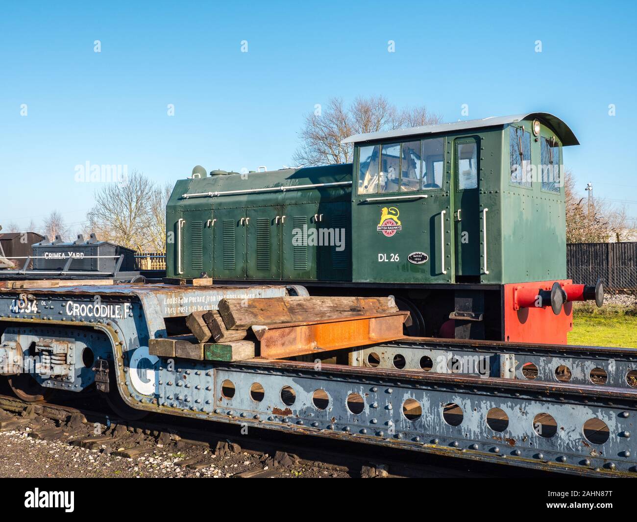 DL26 - 'The Rat', Railway Engine, Didcot Railway Centre, Oxfordshire, England, UK, GB. Stock Photo