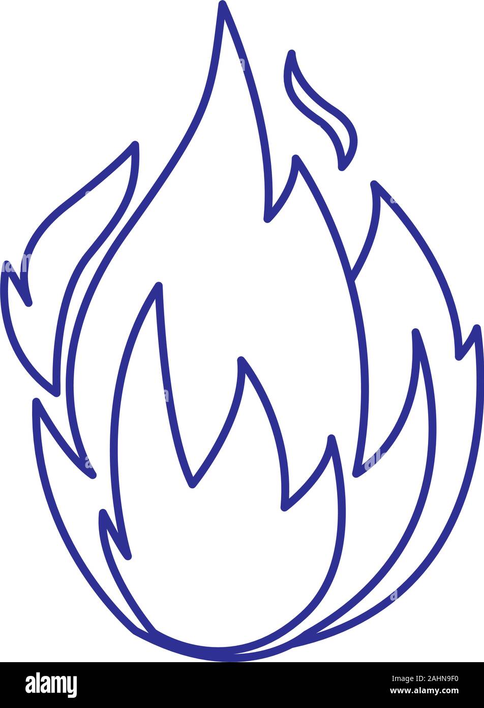 Flame design of Fire bonfire hot burn light flammable heat and campfire ...