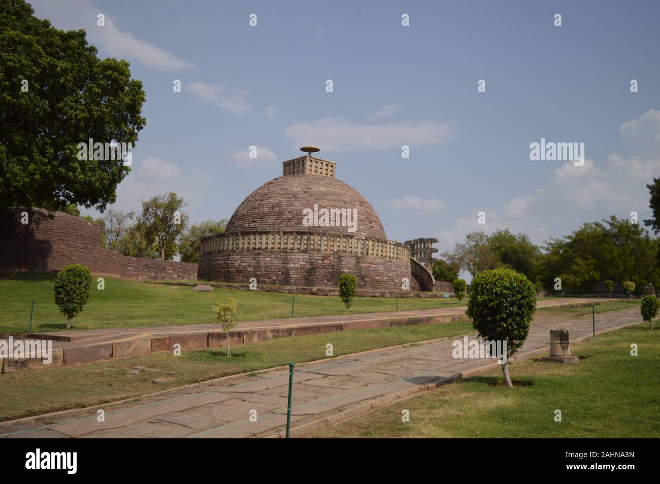 Sanchi Stupa, Sanchi, Madhya Pradesh, India. Stock Photo