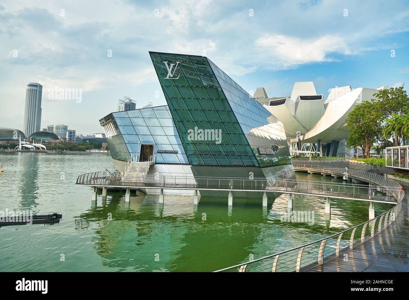 SINGAPORE - CIRCA APRIL, 2019: View Of Louis Vuitton Island Maison