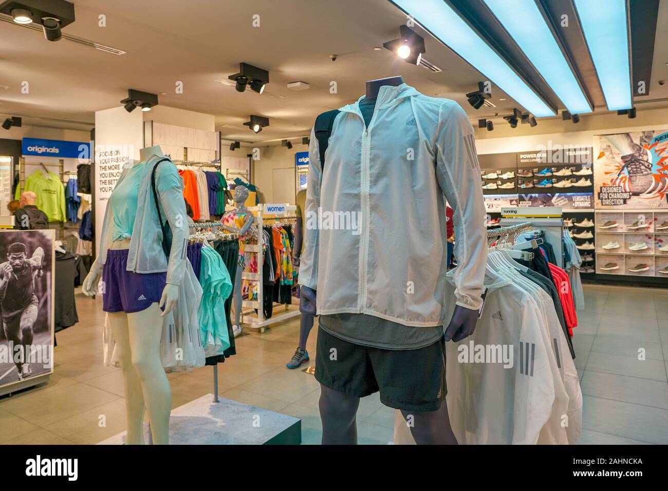 SINGAPORE - CIRCA APRIL, 2019: interior shot of Adidas store in the Shoppes  at Marina Bay Sands Stock Photo - Alamy