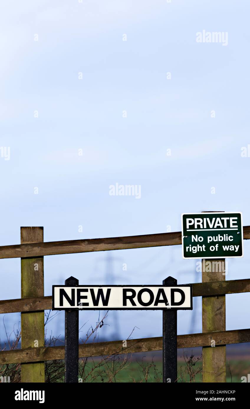 New Road Norfolk UK Stock Photo