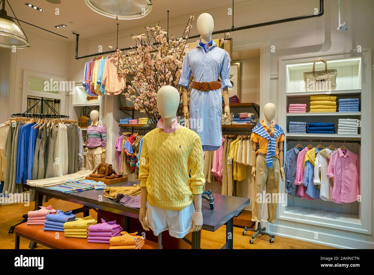 SINGAPORE - CIRCA APRIL, 2019: interior shot of Polo Ralph Lauren store in  the Shoppes at Marina Bay Sands Stock Photo - Alamy