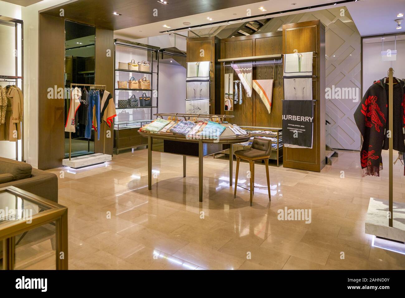 Burberry, store, interior hi-res stock photography and images - Alamy