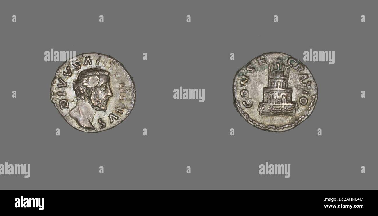 Ancient Roman. Denarius (Coin) Portraying Emperor Antoninus Pius. 176