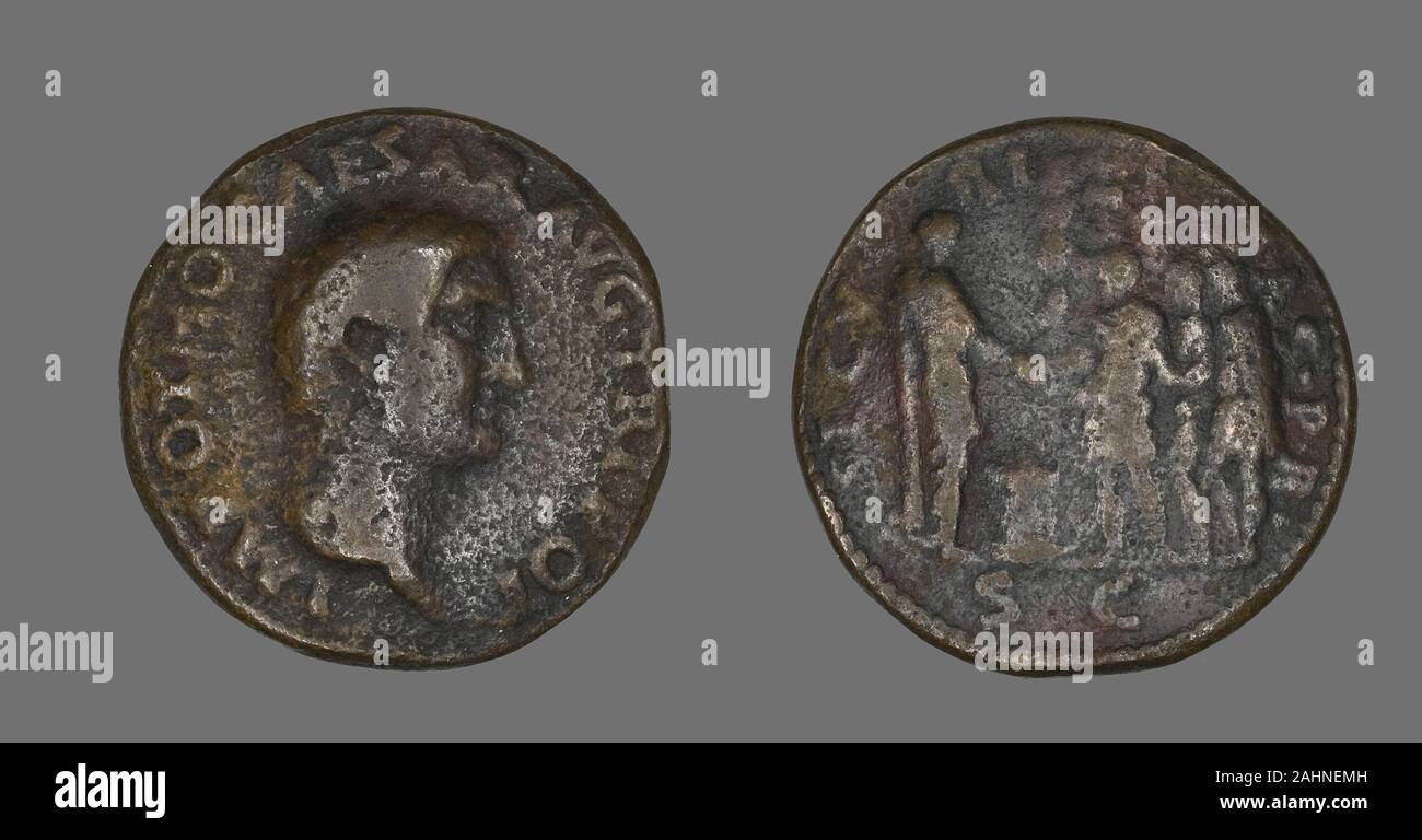Ancient Roman. Coin Portraying Emperor Otho. 69 AD. Roman Empire ...
