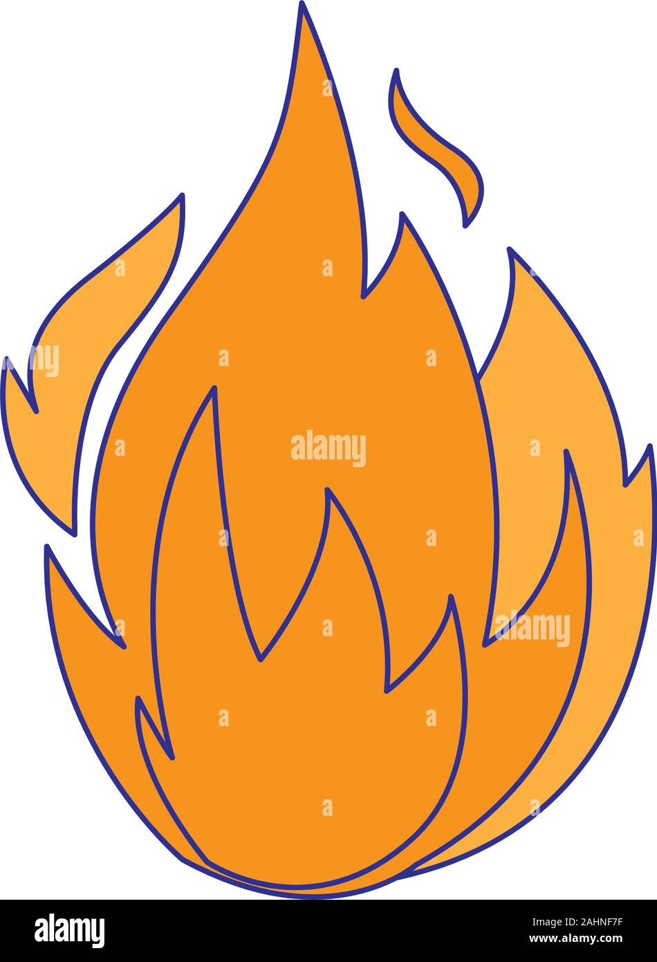 Flame design of Fire bonfire hot burn light flammable heat and campfire ...