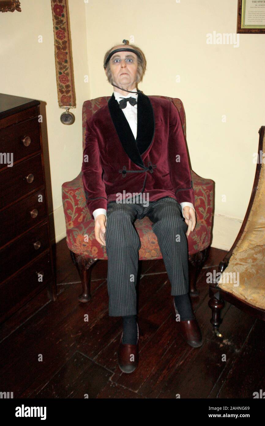 Moriarty displayed in Sherlock Holmes museum in 221B Baker street Stock Photo